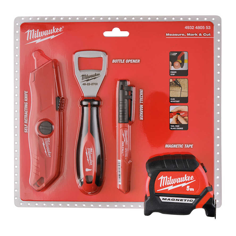 MILWAUKEE PROMO SET METRE 5M+MAKET BIÇ.+MARKER+SISE AÇACAGI
